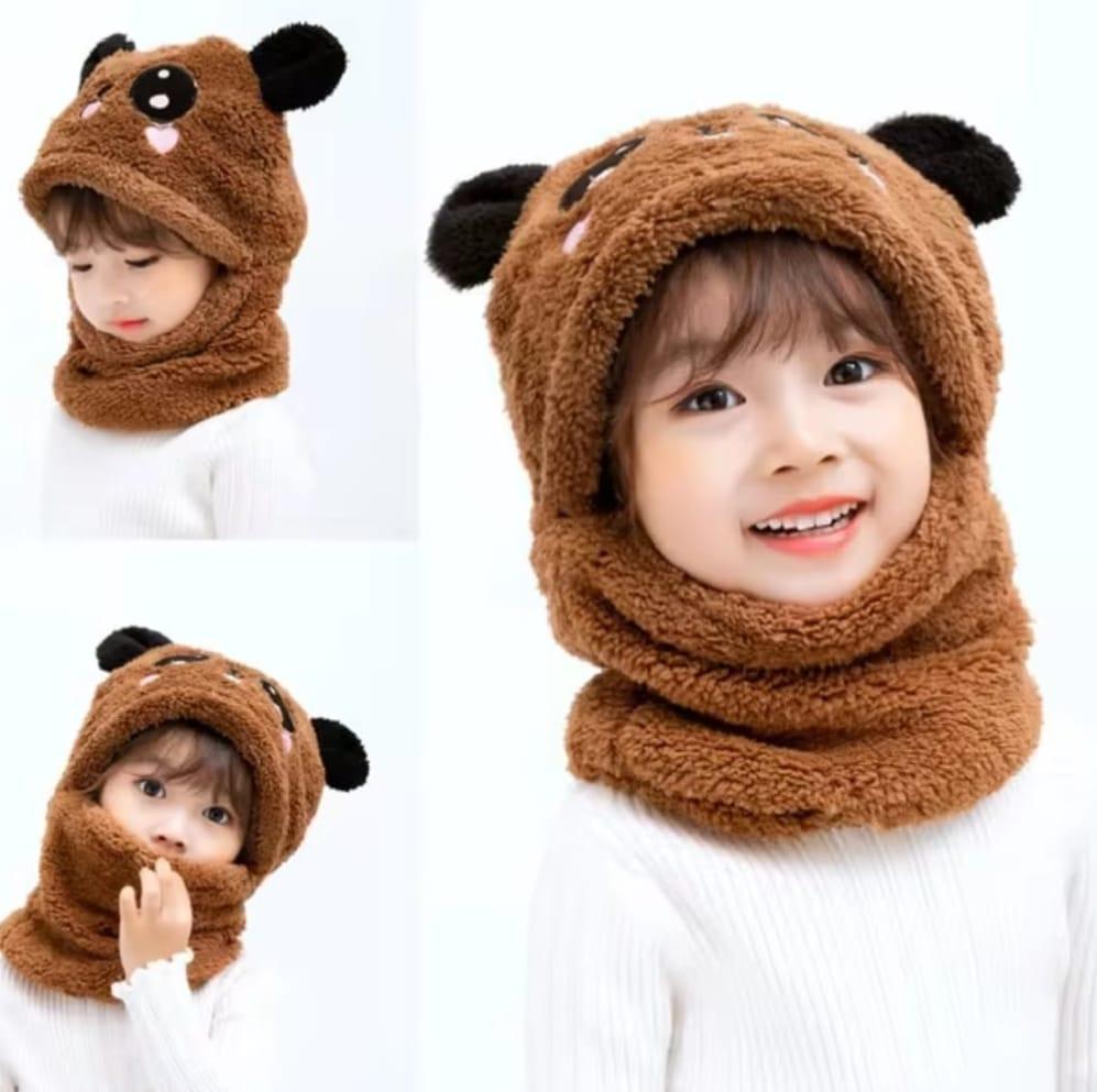 Baby Panda Winter Fleece Cap set - Warm Cap for Babies