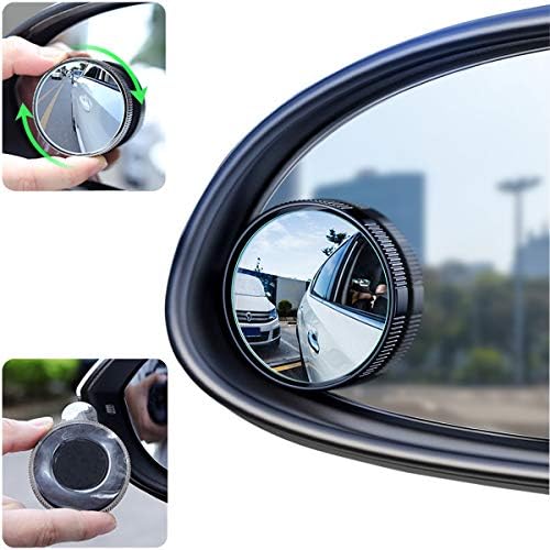 Car Round Blind Spot Side HD Glass Mirror 2 of Pack