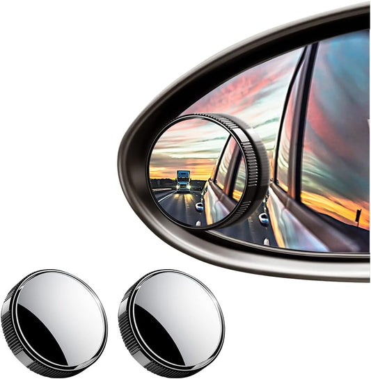 Car Round Blind Spot Side HD Glass Mirror 2 of Pack